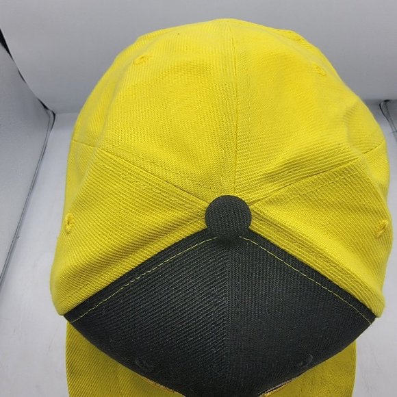 Batman Six Flags DC Comics Snapback Hat Cap Adult Yellow Black Adjustable - Picture 6 of 9